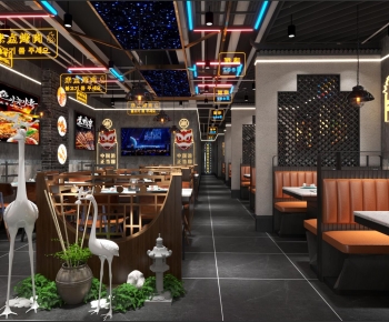 Industrial Style Barbecue Restaurant-ID:343189001