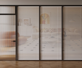 Modern Glass Screen Partition-ID:223200083