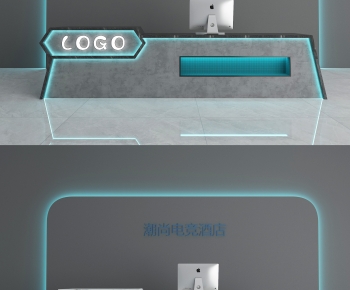 Modern Reception Desk-ID:558552989