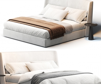 Modern Double Bed-ID:256341936