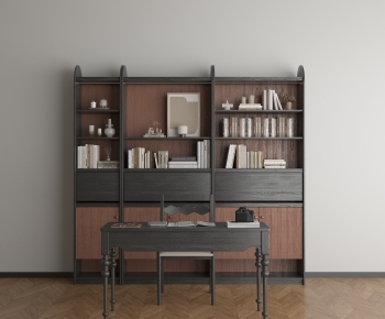 French Style Computer Desk And Chair-ID:369241001