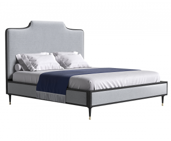 Modern Double Bed-ID:618191004