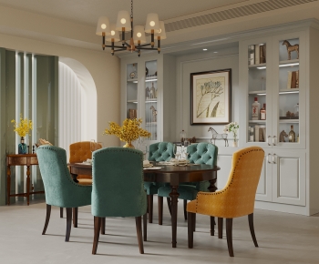 American Style Dining Room-ID:736440902