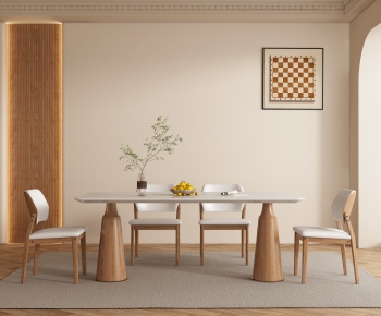 French Style Dining Table And Chairs-ID:261869433