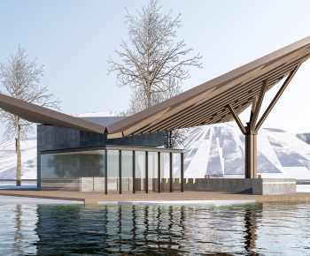 New Chinese Style Appearance Of Commercial Building-ID:597389946