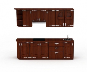 European Style Kitchen Cabinet-ID:322113996