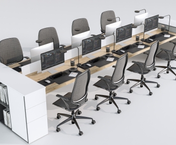 Modern Office Desk And Chair-ID:231025935