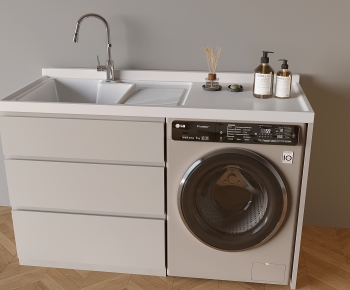 Modern Laundry Cabinet-ID:413757091