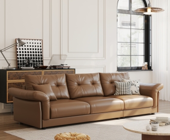Modern Three-seat Sofa-ID:681097988