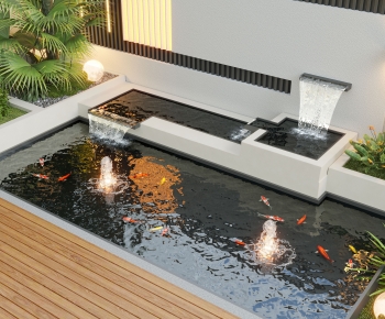 Modern Rockery Waterscape-ID:900580993