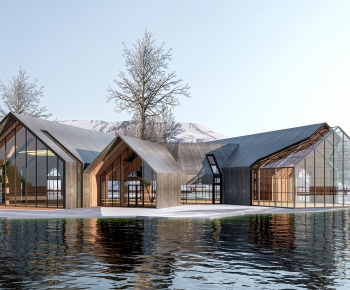 New Chinese Style Appearance Of Commercial Building-ID:160800931