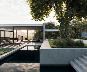 Modern Courtyard/landscape-ID:107477909