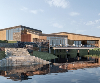 Modern Appearance Of Commercial Building-ID:494158986