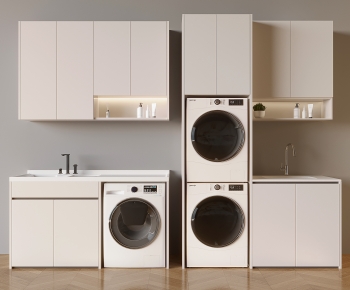 Modern Laundry Cabinet-ID:452745919