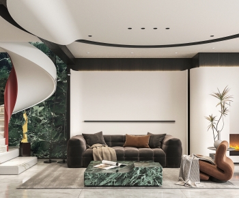 Modern A Living Room-ID:733810902