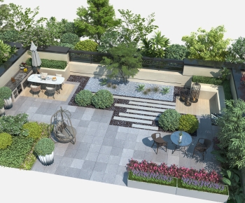 Modern Courtyard/landscape-ID:902046926