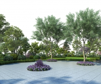 Modern Park Landscape-ID:448666106