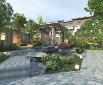 New Chinese Style Courtyard/landscape-ID:629448899
