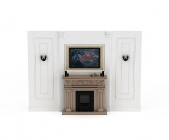 Simple European Style Fireplace-ID:726509147
