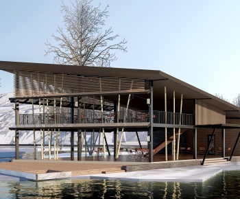 New Chinese Style Appearance Of Commercial Building-ID:489406114