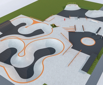 Modern Park Landscape-ID:124026061