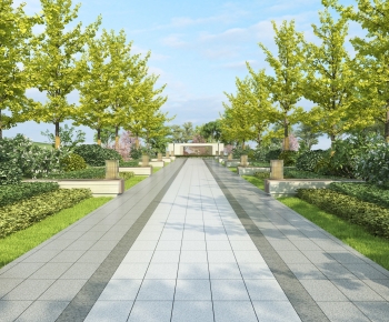 Modern Park Landscape-ID:255898959