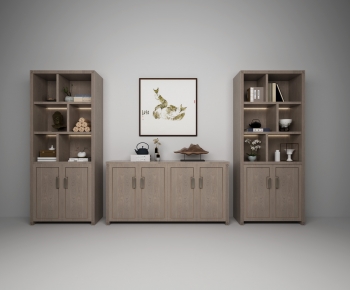 New Chinese Style Entrance Cabinet-ID:100631952