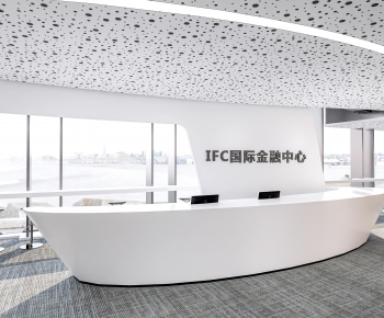 现代办公前台大厅-ID:715672023
