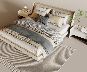 Modern Double Bed-ID:205270051