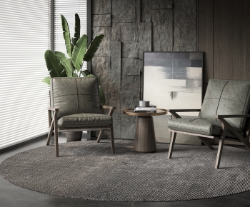 Modern Single Sofa-ID:357117895