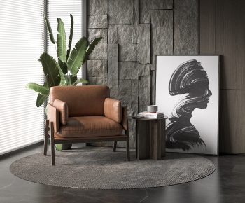 Modern Single Sofa-ID:570139883