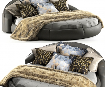 Modern Round Bed-ID:573983915