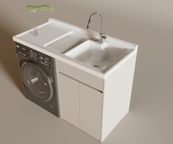 Modern Laundry Cabinet-ID:426486972