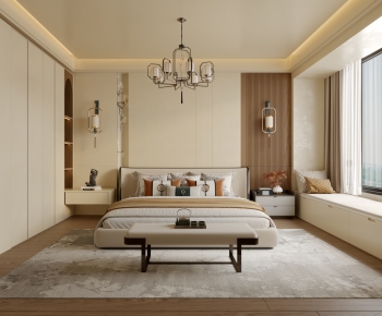 New Chinese Style Bedroom-ID:634320026