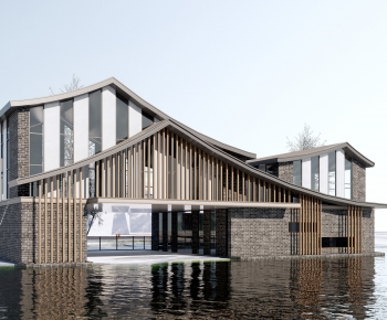 New Chinese Style Appearance Of Commercial Building-ID:238863959