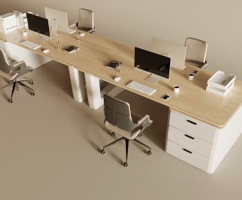 Modern Office Desk And Chair-ID:681812053