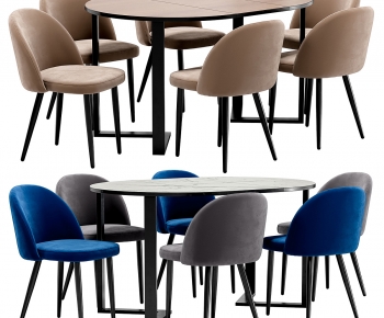 Modern Dining Table And Chairs-ID:107582096