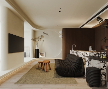 Modern A Living Room-ID:988570936