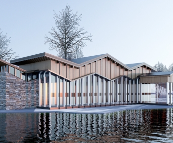 New Chinese Style Appearance Of Commercial Building-ID:768762115