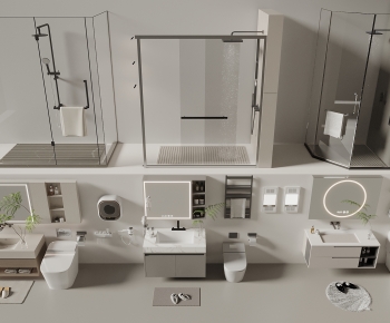Modern Bathroom Cabinet-ID:632591017