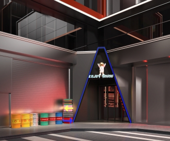 Modern Facade Element-ID:343573092