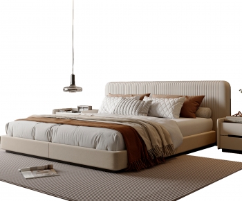 Modern Double Bed-ID:606587897