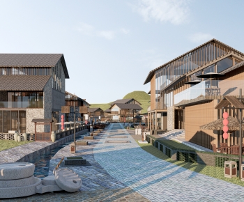 New Chinese Style Commercial Street-ID:613094098