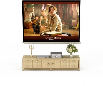 Simple European Style TV Cabinet-ID:611113078