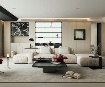 Modern A Living Room-ID:382872102