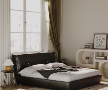 Modern Double Bed-ID:103207115