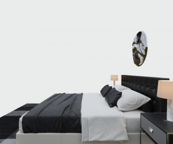 Modern Double Bed-ID:247293955