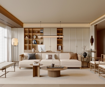 New Chinese Style A Living Room-ID:153965003