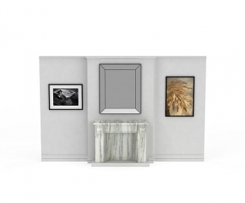 Simple European Style TV Wall-ID:689757117