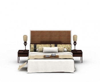 New Chinese Style Double Bed-ID:903033021
